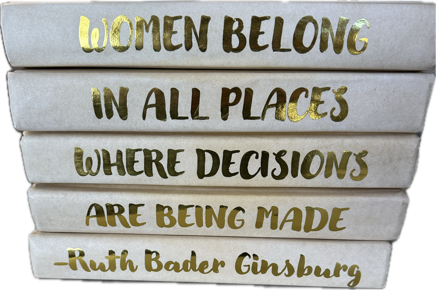 Ruth Bader Ginsburg Quote Set of 5 Books