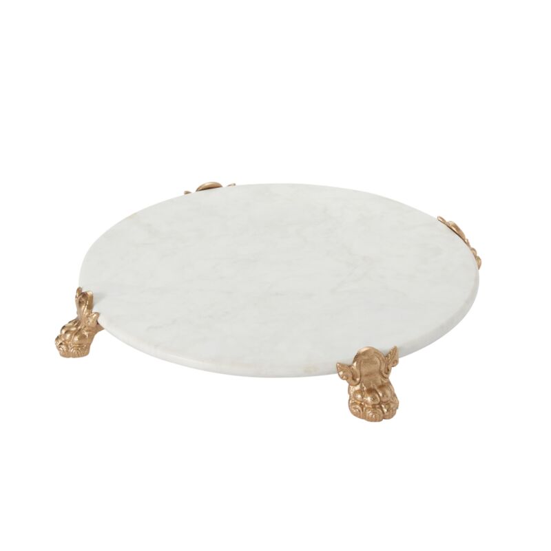 Clawfoot Marble Serving Tray