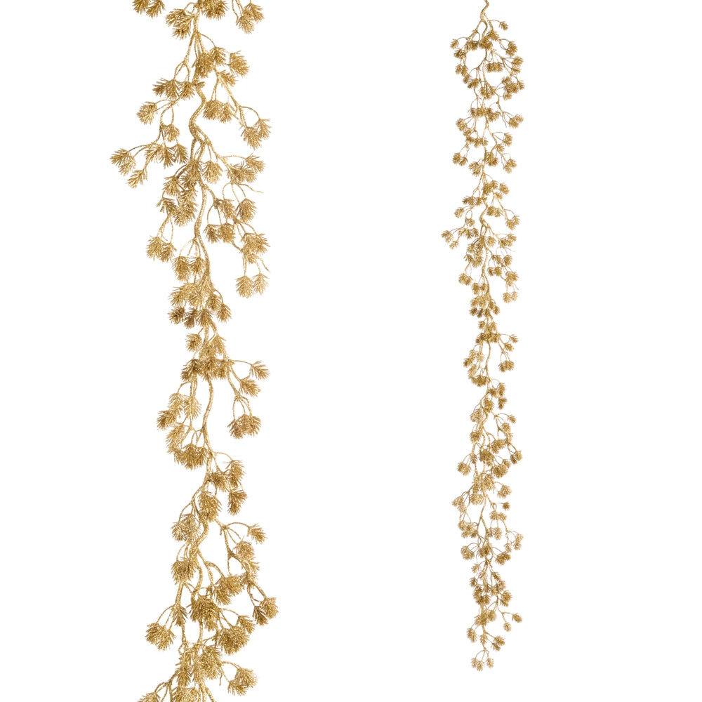 Gold Pine Garland, 6’