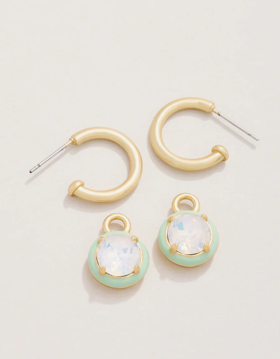 Clara Drop Hoop Earrings