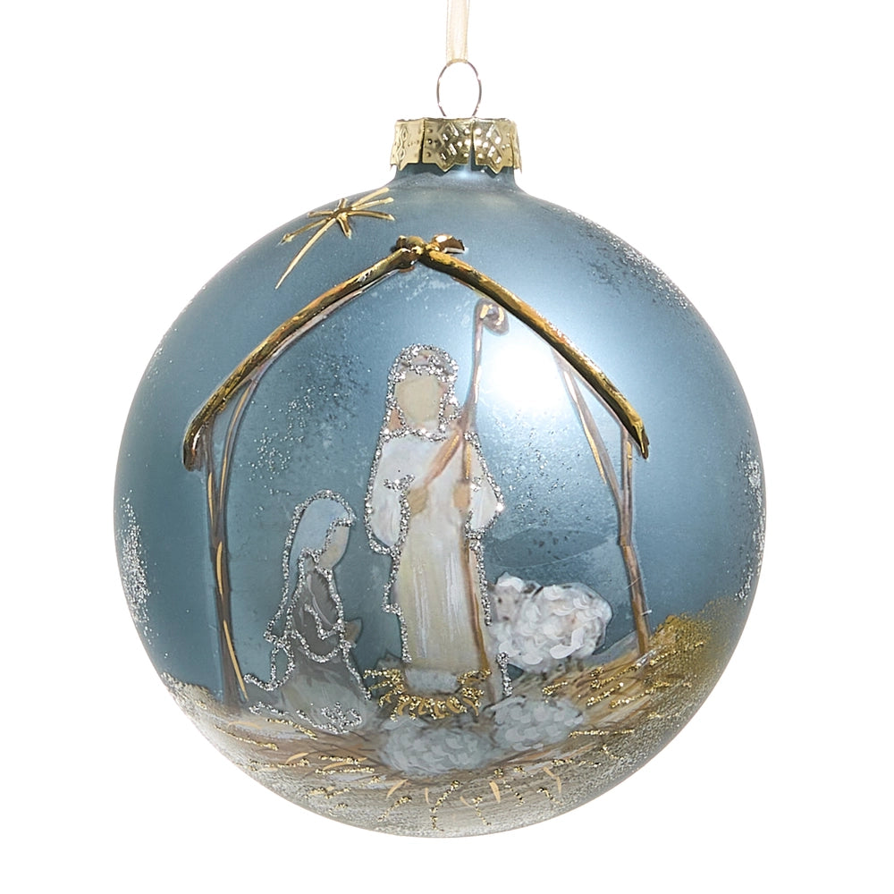 Blue Holy Night Ball Ornament