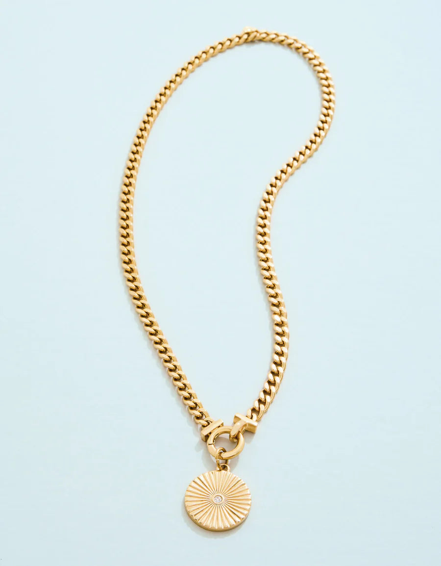 Radiant Medallion Charm Necklace