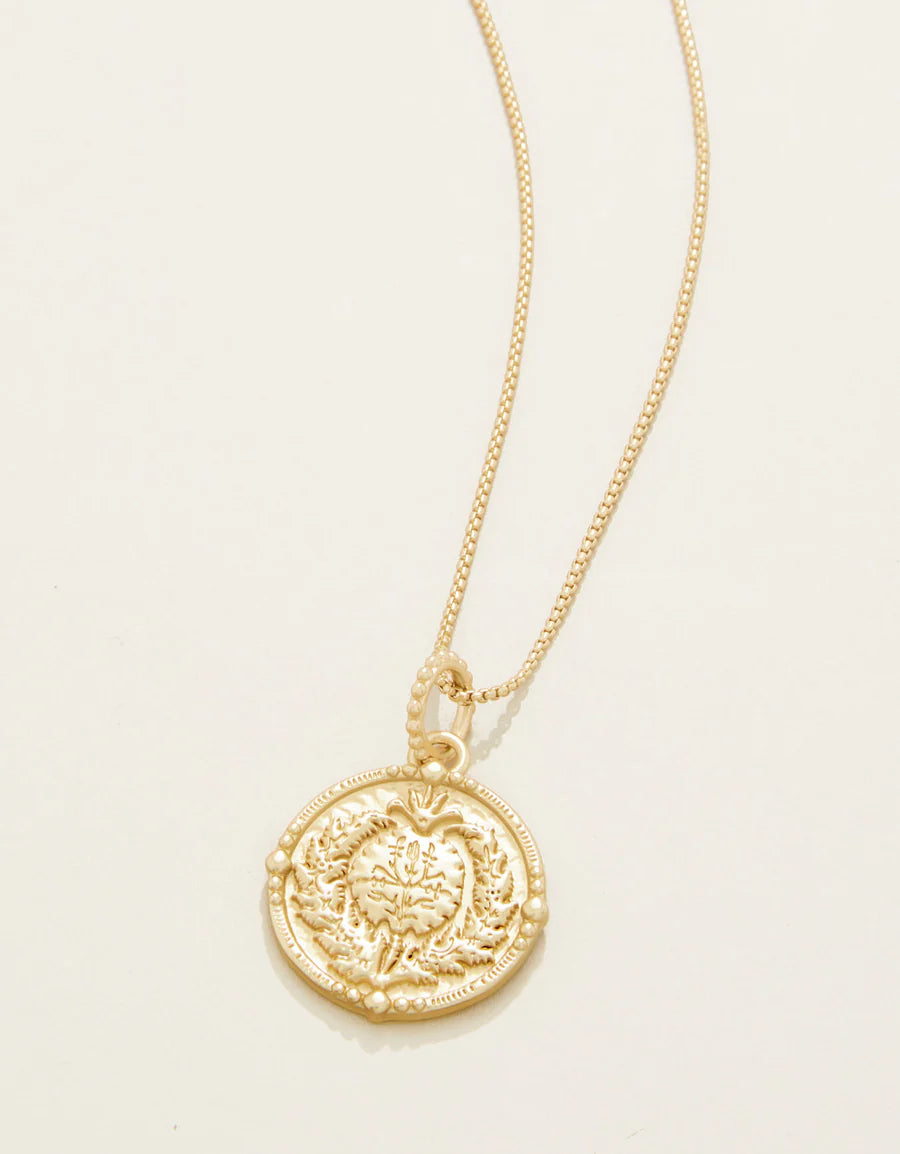 Damask Coin Necklace