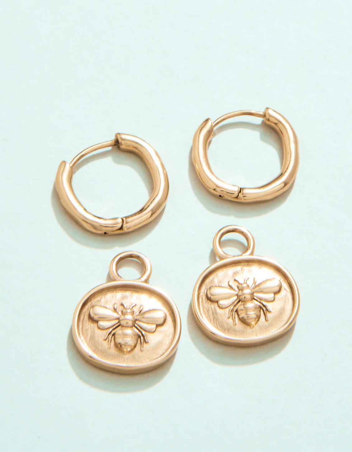Mason Bee Convertible Hoop Earrings