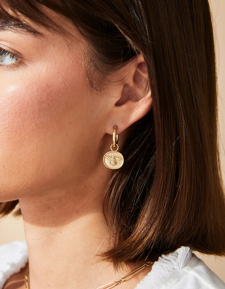 Mason Bee Convertible Hoop Earrings
