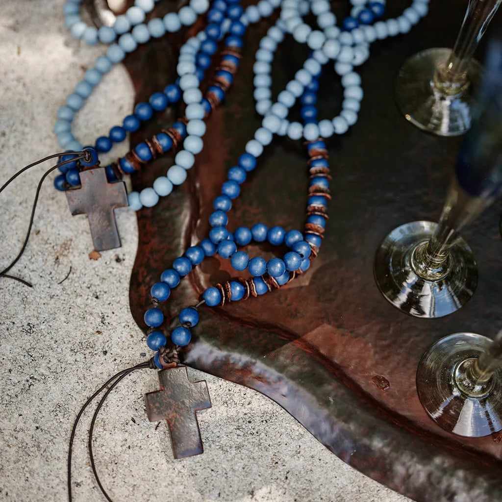 Cruzando Mares Blessing Beads w/ Cross