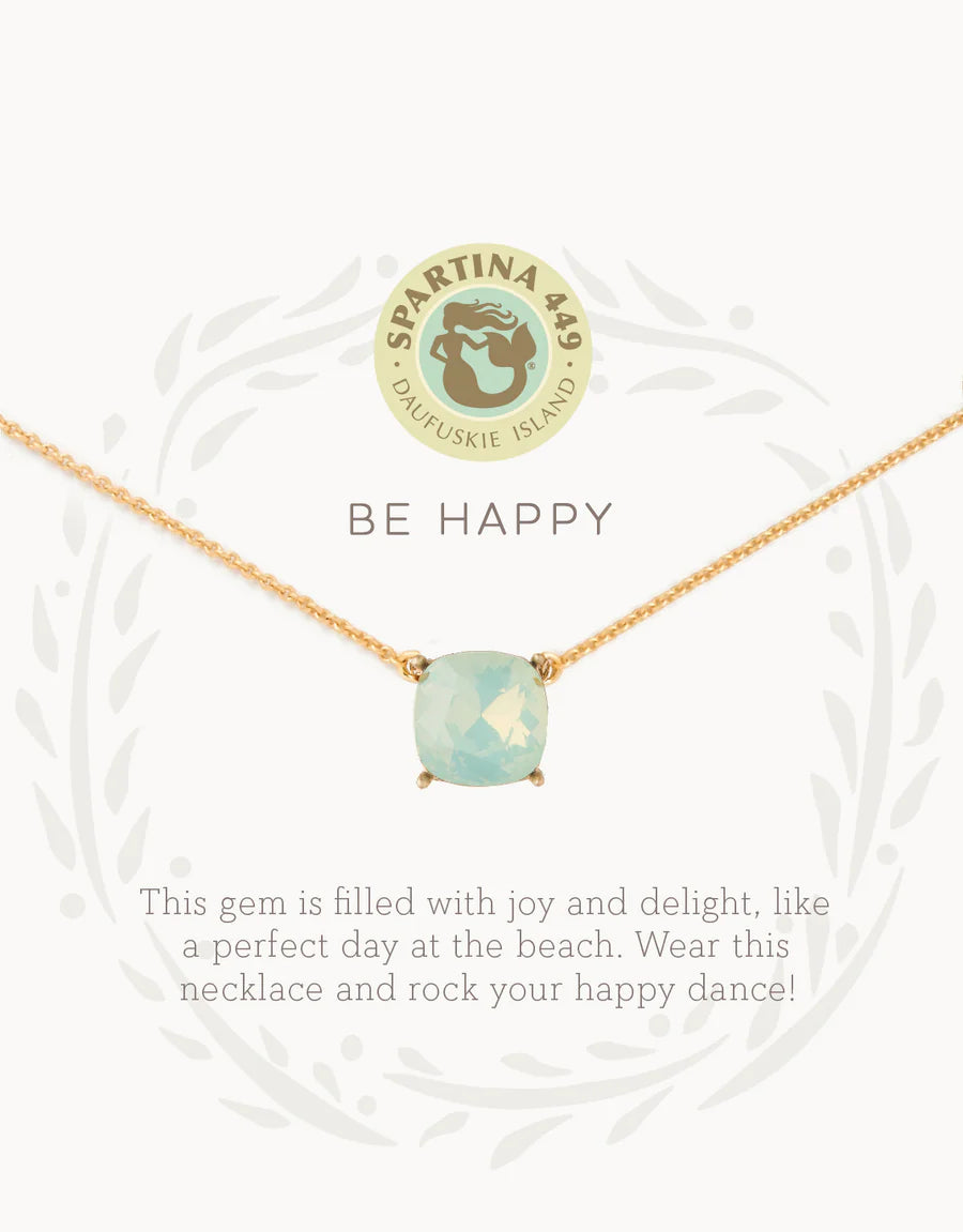 Be Happy Gold Necklace