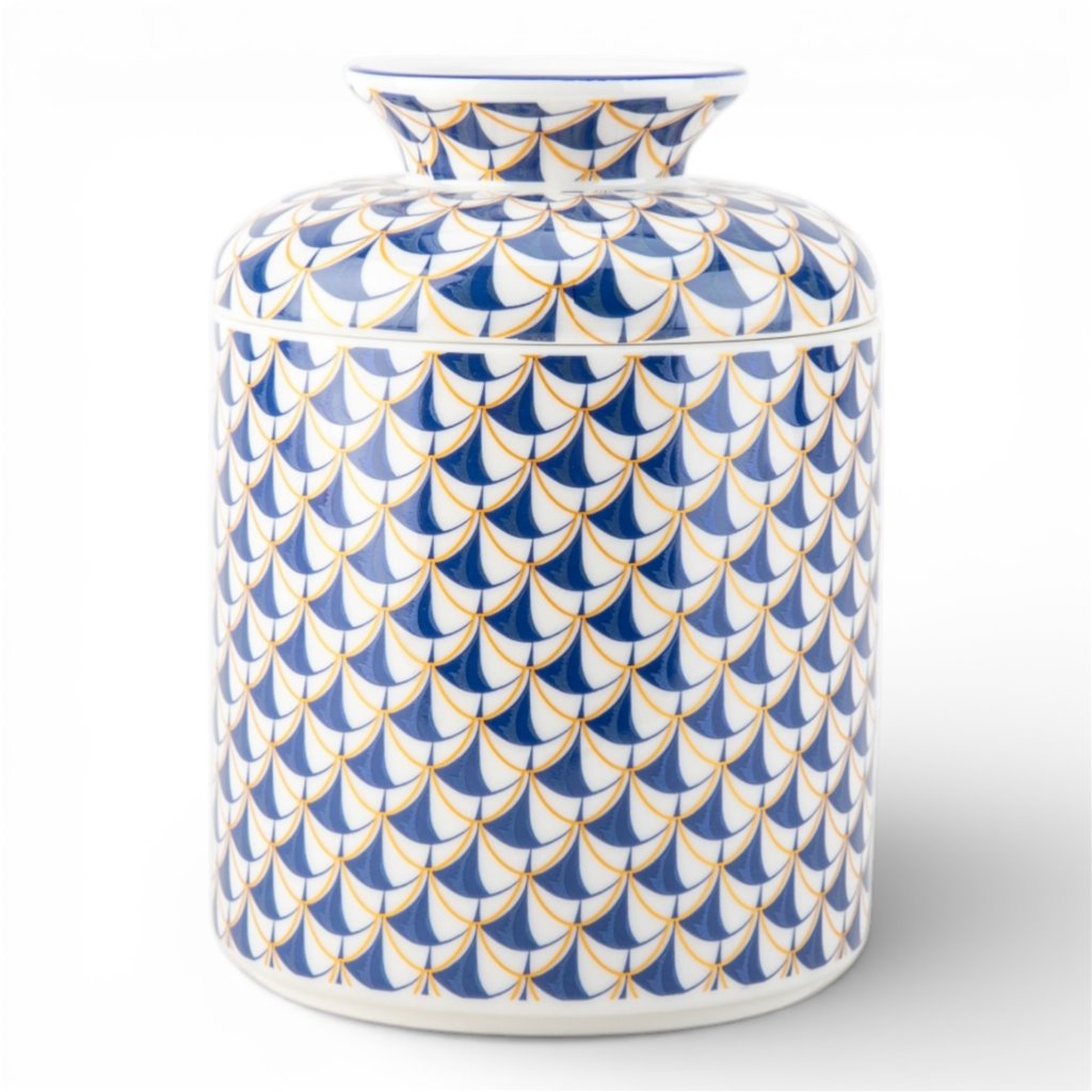 Blue Fishnet Tissue Box