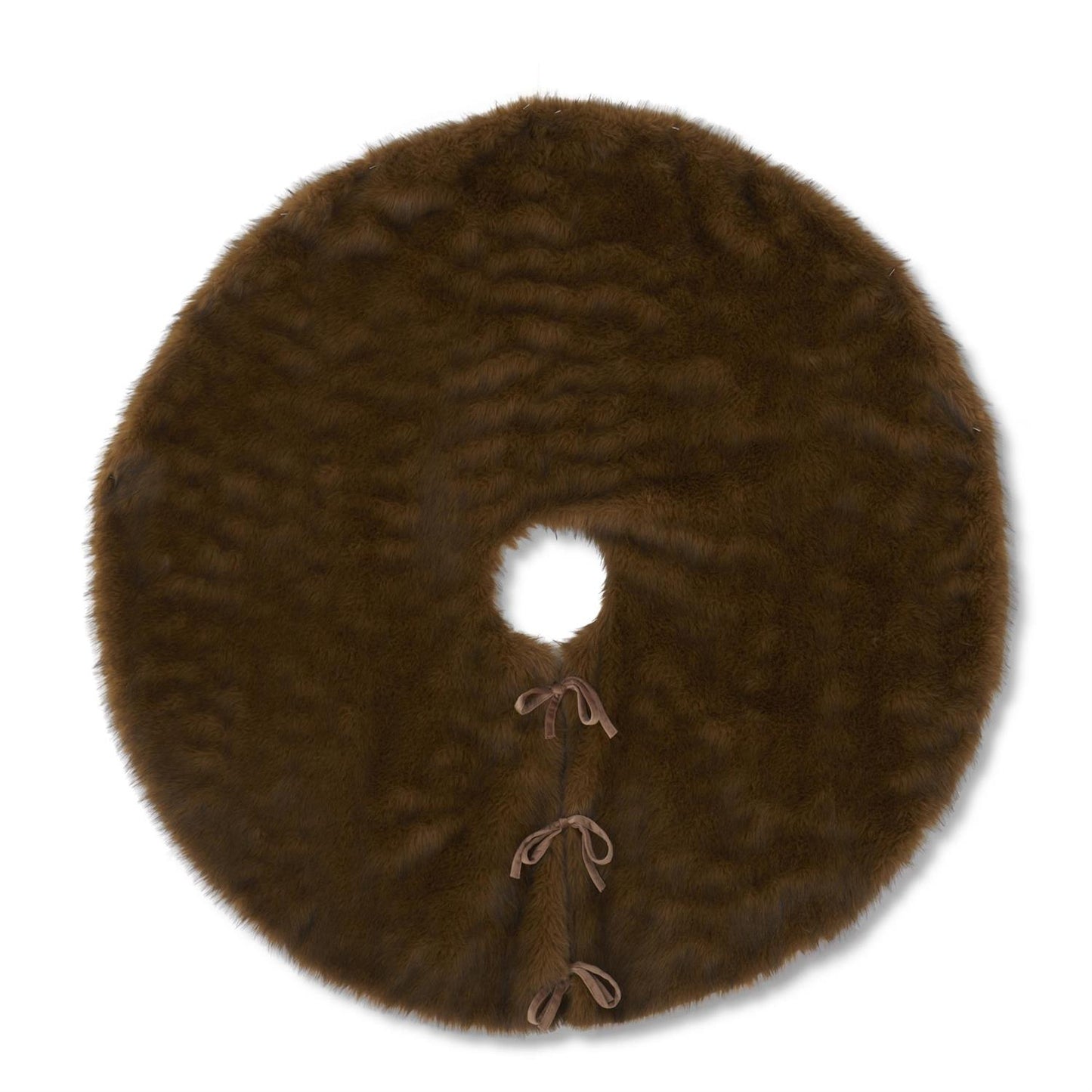 Brown Faux Fur Tree Skirt