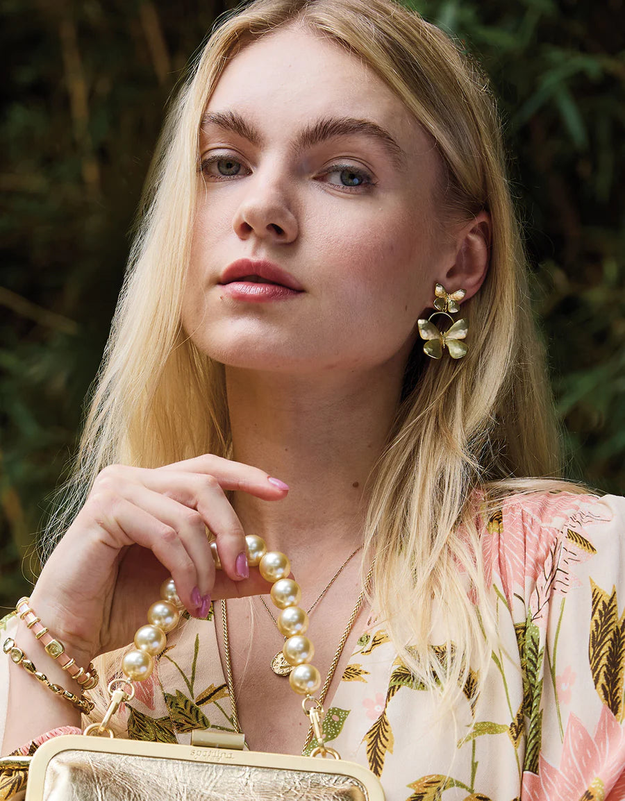 Gold Butterfly Earrings