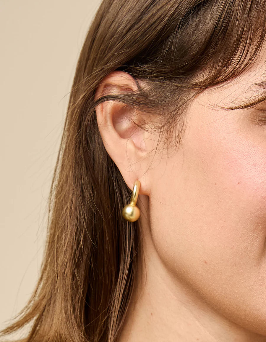 Chunky Ball Hoop Earrings