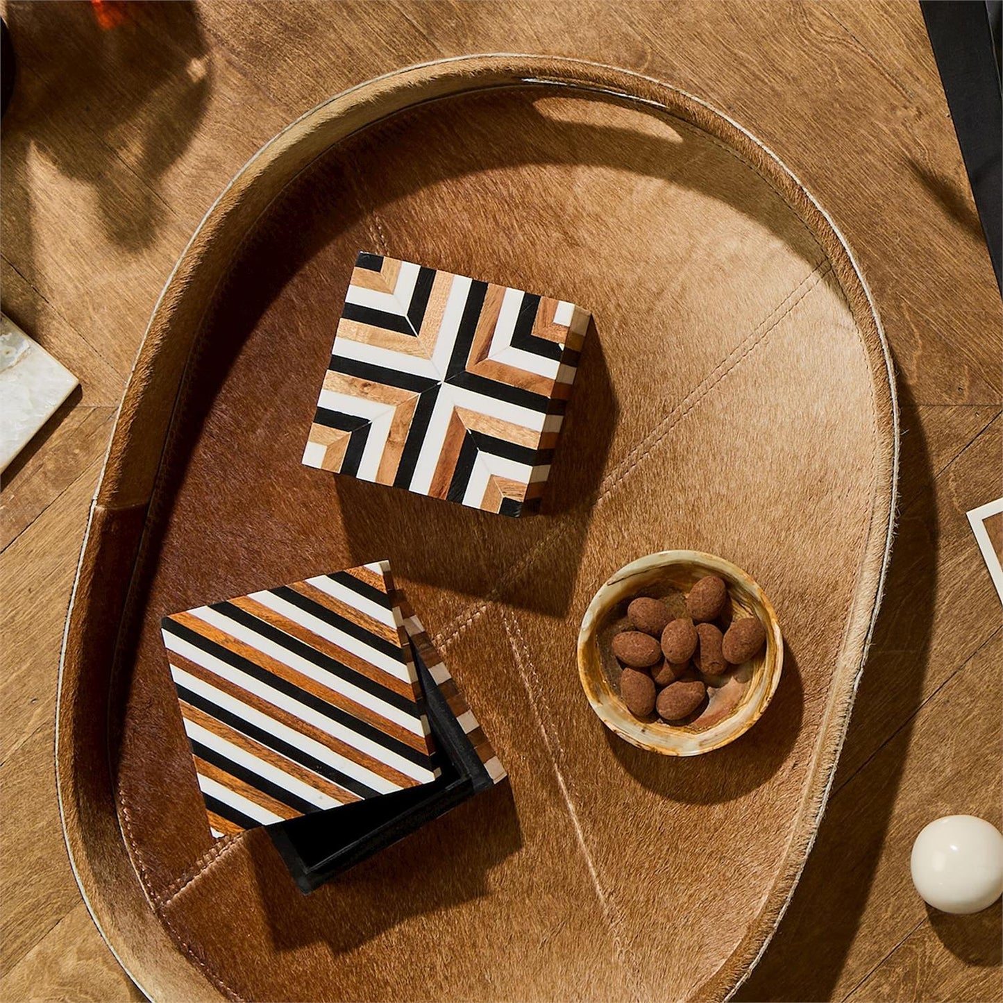 Cowhide Tray