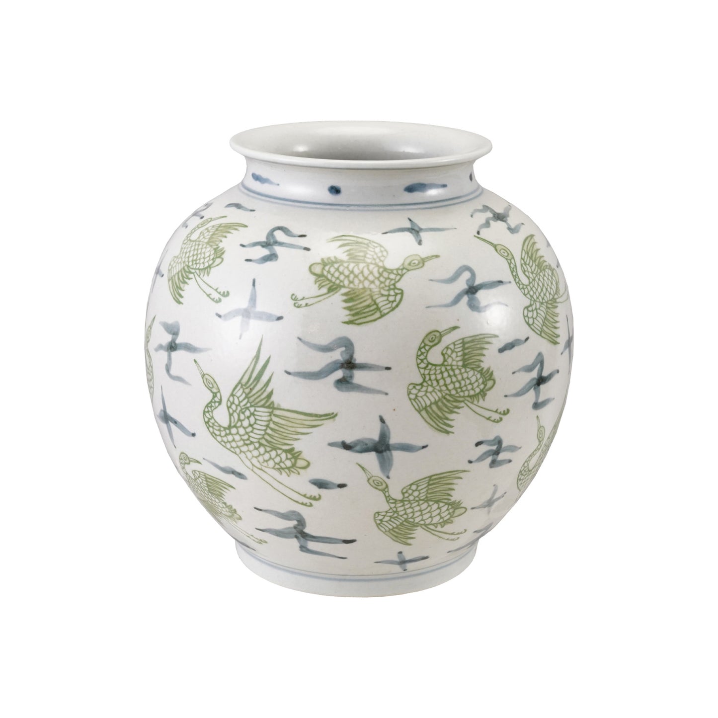 Crane Pattern Vase