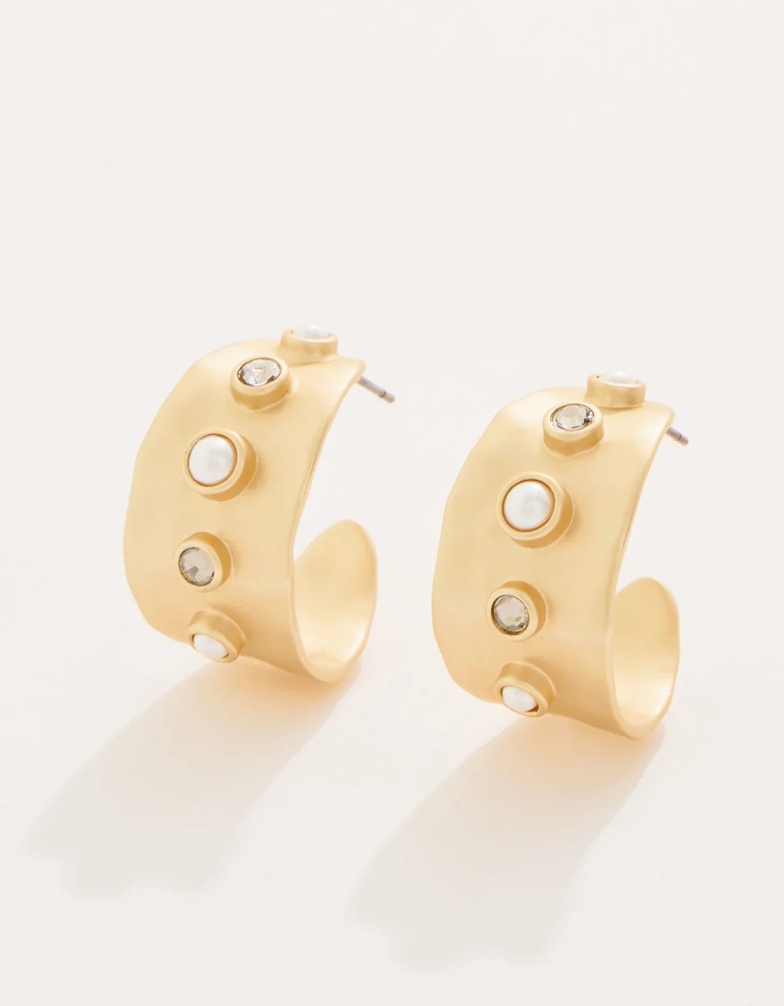 Estate Petite Hoop Earrings