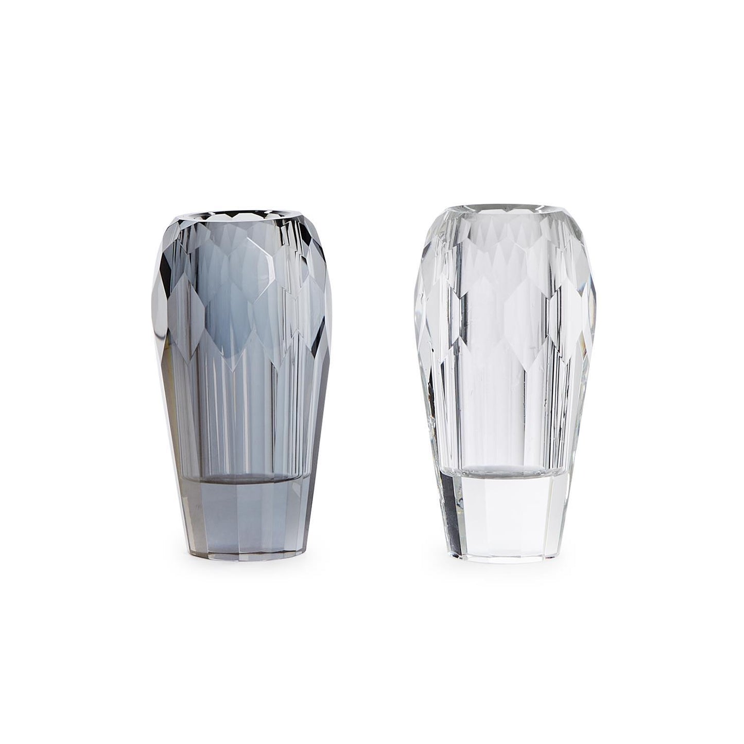 Faceted Crystal Vase Collection
