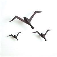 Metallic Flock Collection Set of 3
