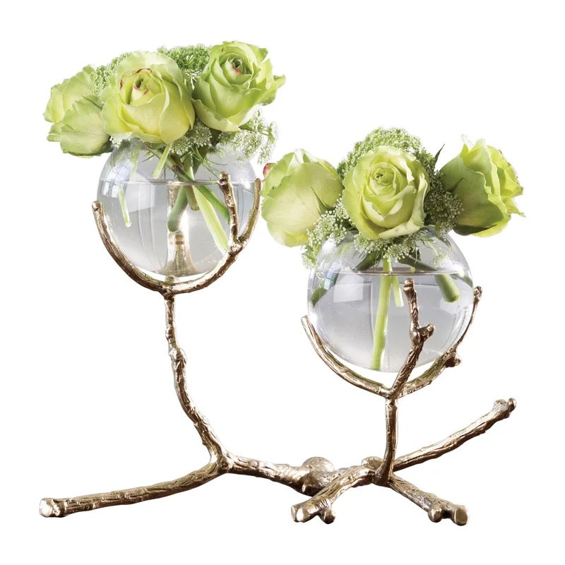 Brass Twig Vase Collection