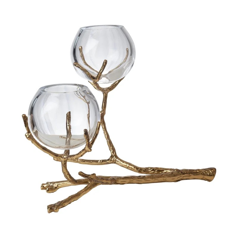 Brass Twig Vase Collection