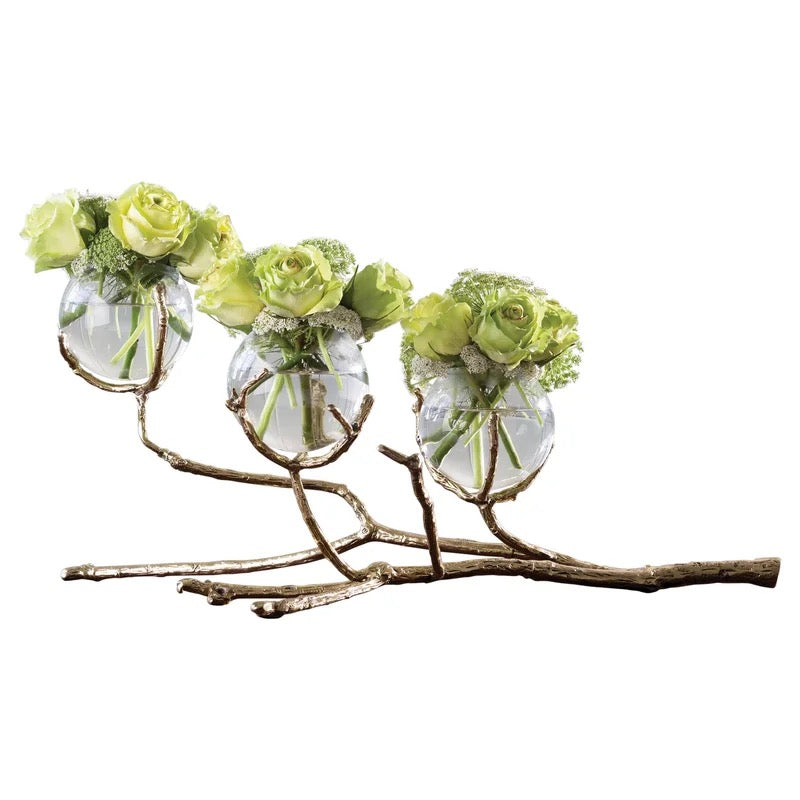 Brass Twig Vase Collection