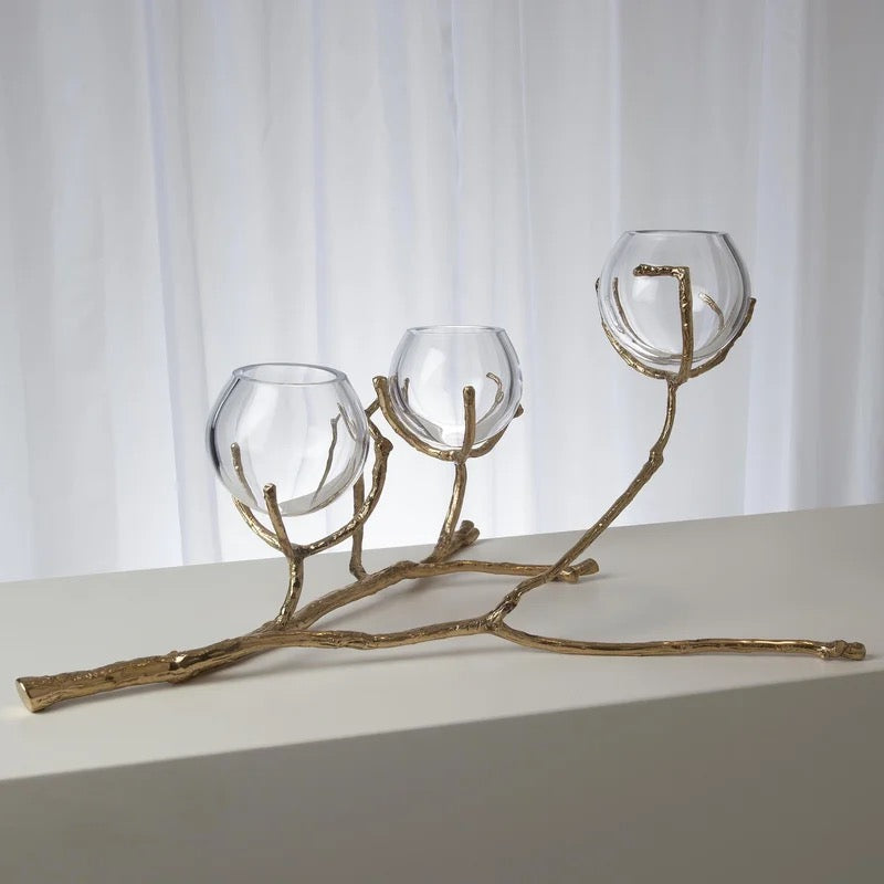 Brass Twig Vase Collection