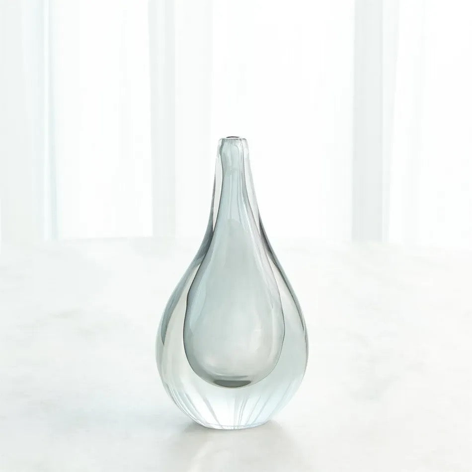 Stretched Neck Grey Vase Collection
