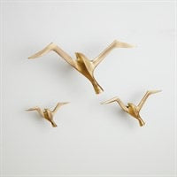 Metallic Flock Collection Set of 3