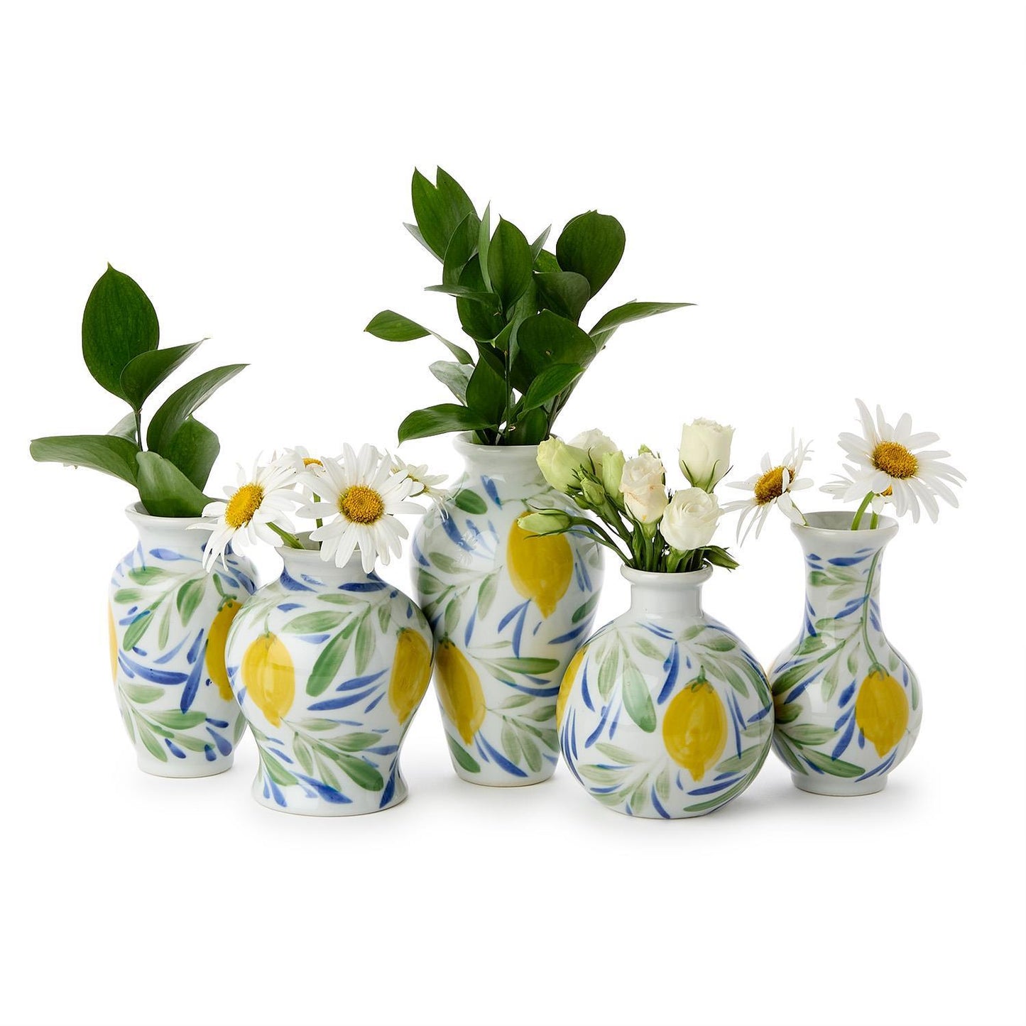 Hand painted Mini Lemon Vase