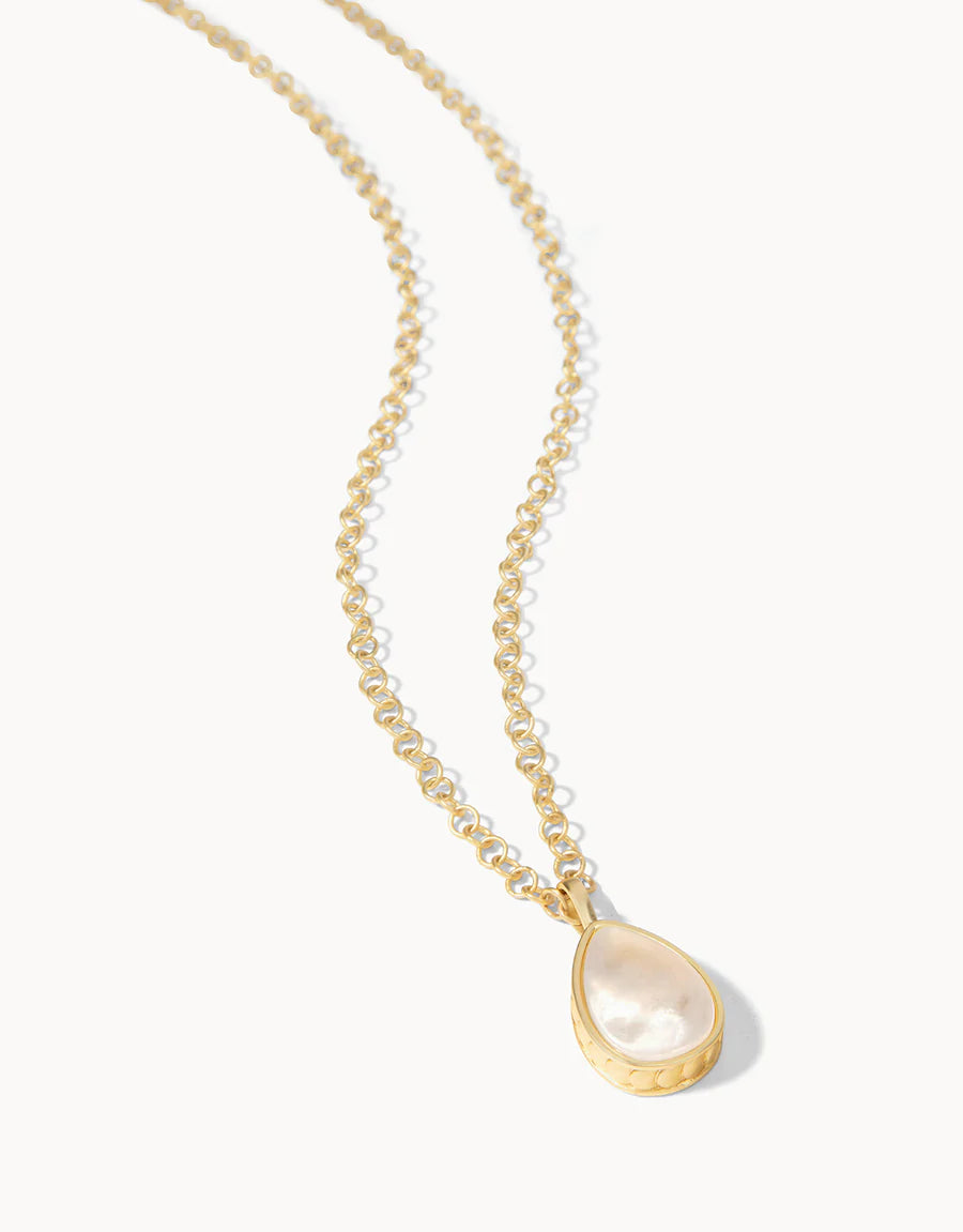 Naia Teardrop Pearlescent Necklace