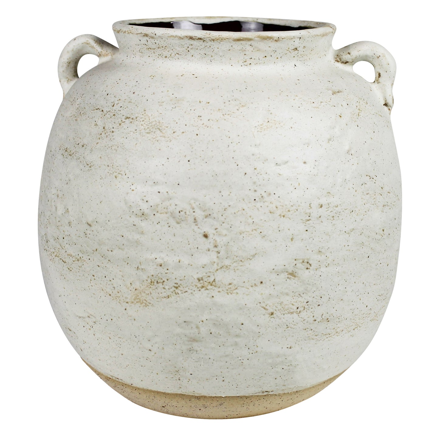 Ceramic White Pot w/ Handles