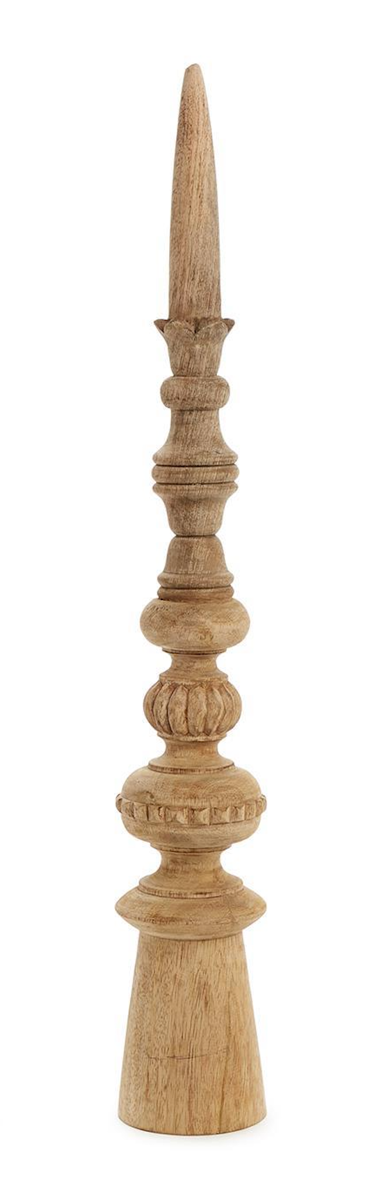 Carved Mango Wood Finial