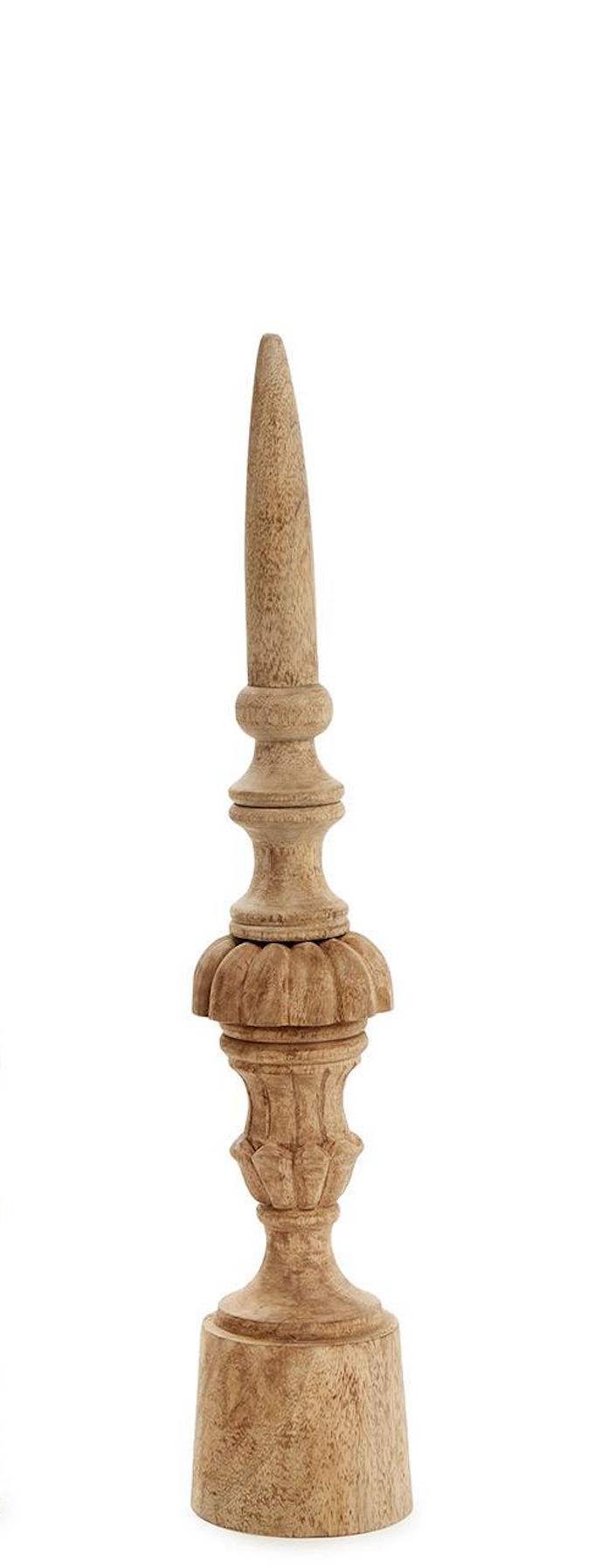 Carved Mango Wood Finial