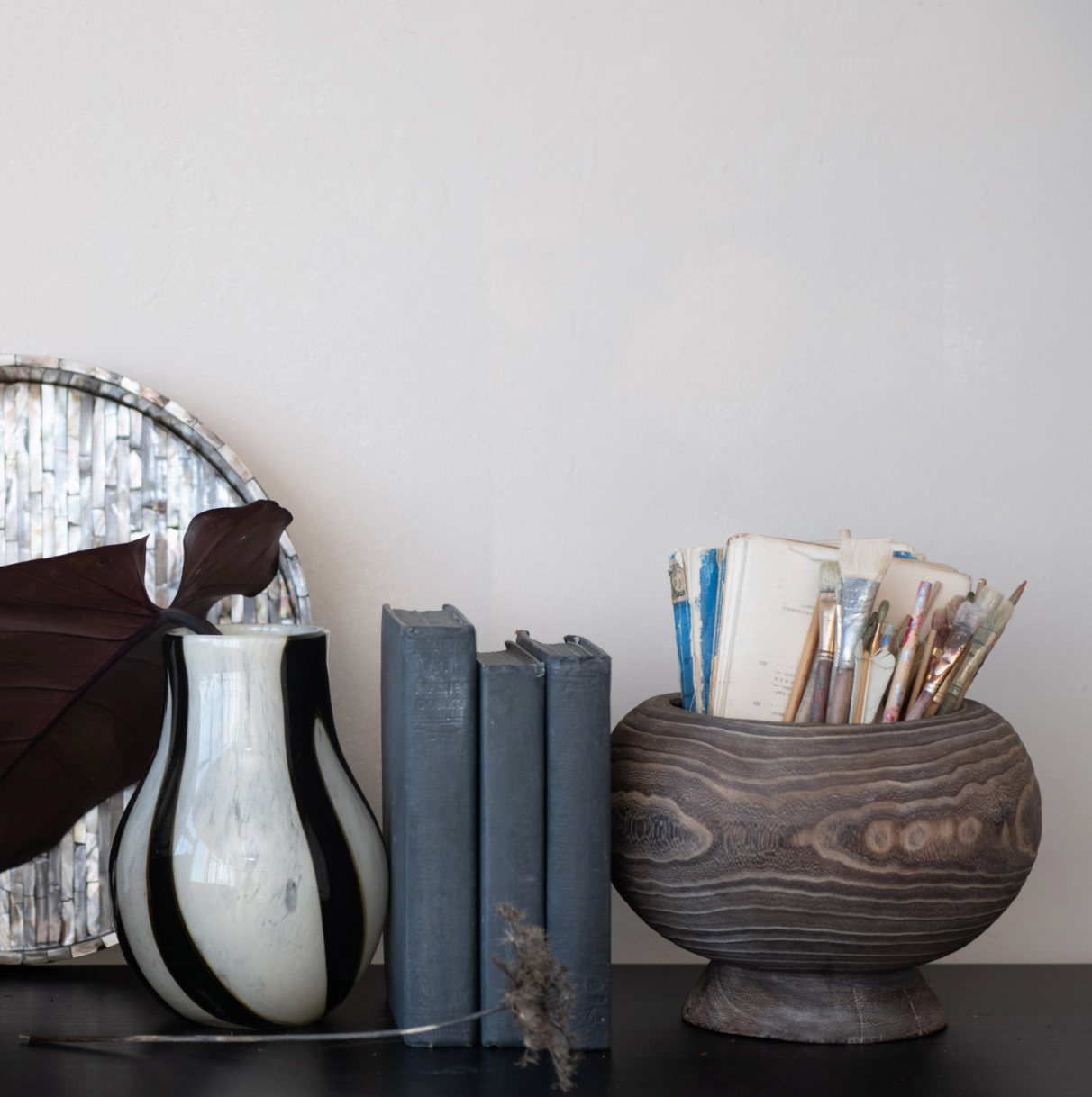 Paulownia Wood Planter, Stained Finish