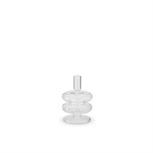 Clear Glass Modern Taper Candle Collection