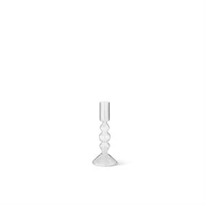 Clear Glass Modern Taper Candle Collection