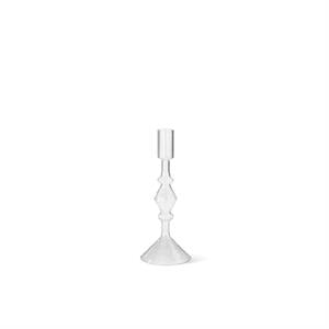 Clear Glass Modern Taper Candle Collection