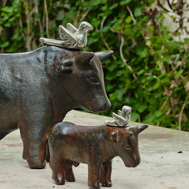 Torito with Paloma Sculpture