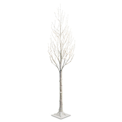 Lighted White Iced Tree Collection