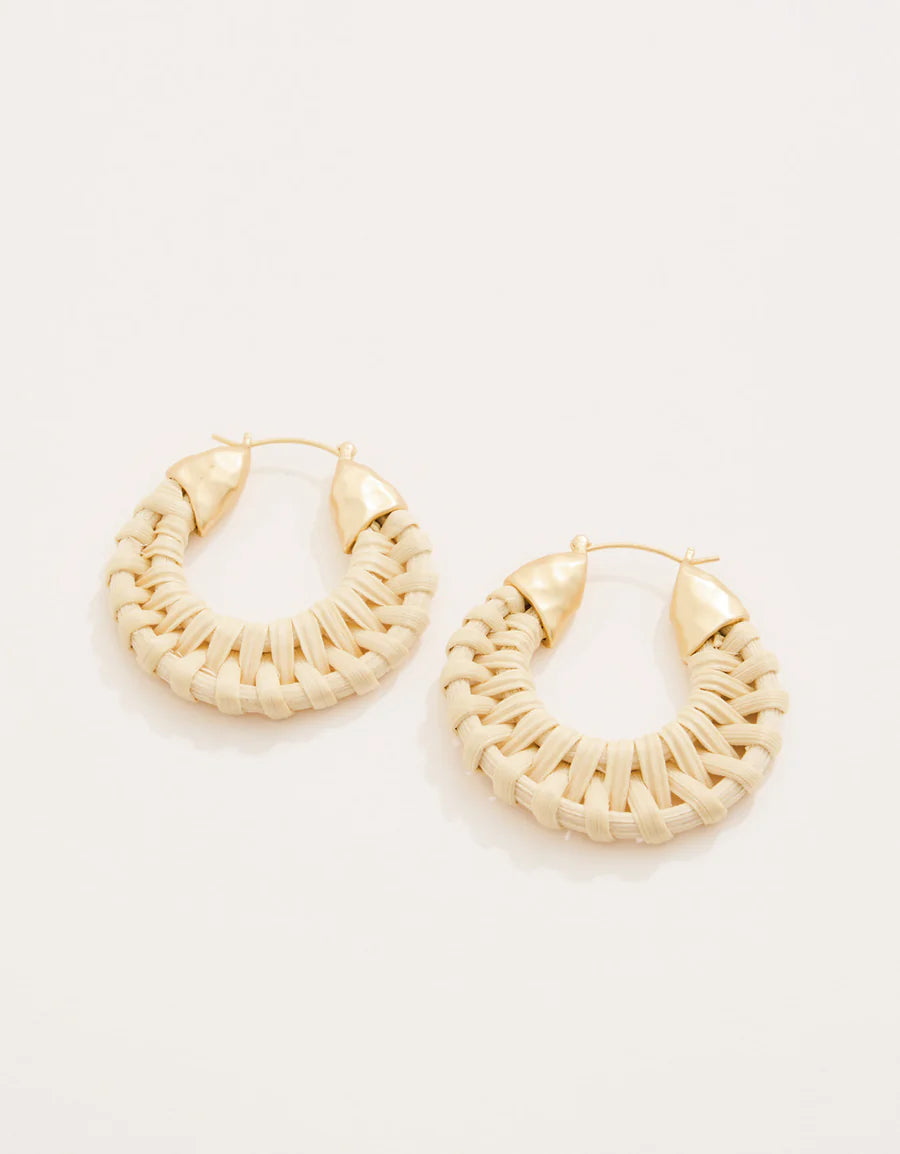 Wicker Hoop Earrings Collection