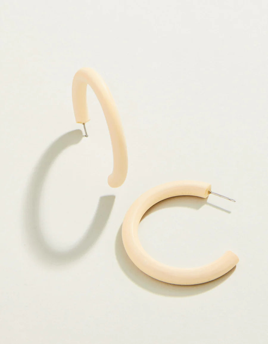 Wood Hoop Earrings
