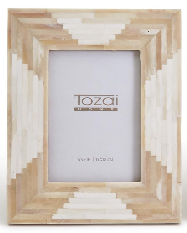 Aztec Natural and Antique Bone Frame