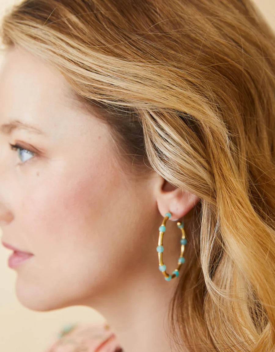 Calm Waters Hoop Earring
