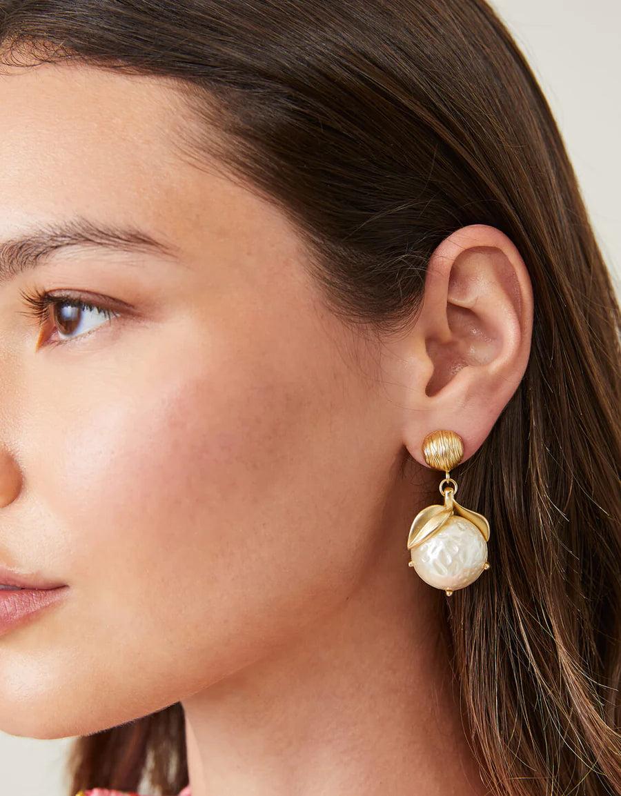 Fruit Drop Pearl Earrings
