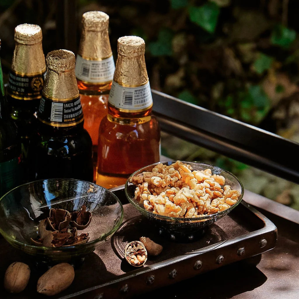 Pulque Bowl on Beaded Iron Stand