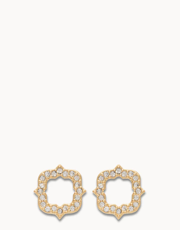 Luck/Quatrefoil Stud Earrings