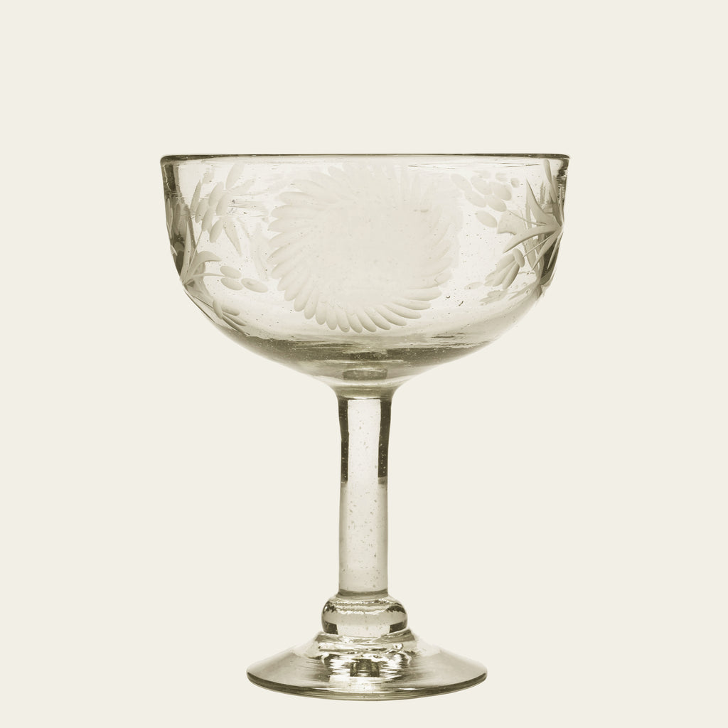 Margarita Girasol w/ Sunflower Etched