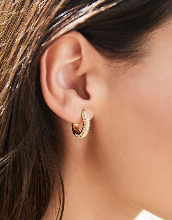Shine On Pavé Hoop Earrings