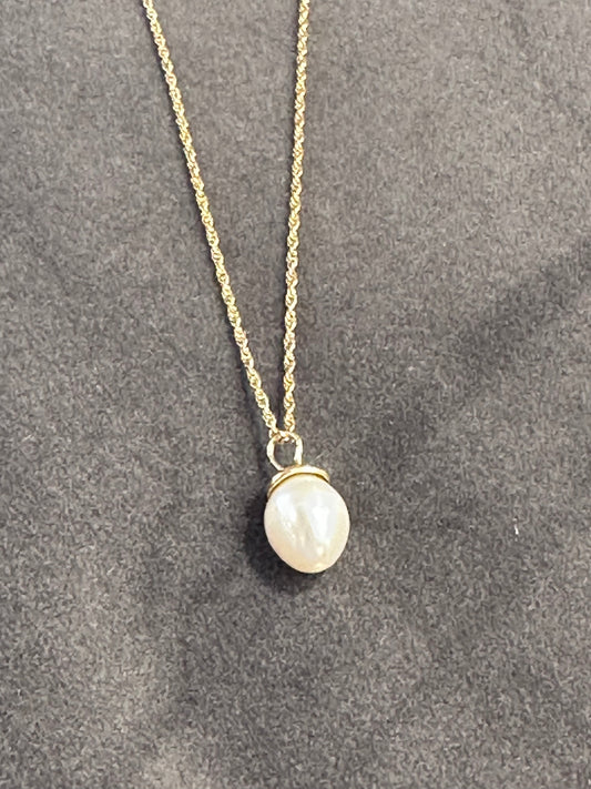 Bluffton Pearl Necklace, 18”