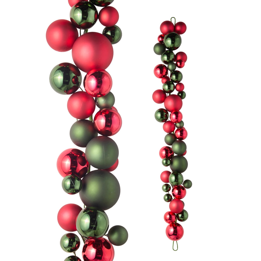 Red & Green Ball Garland