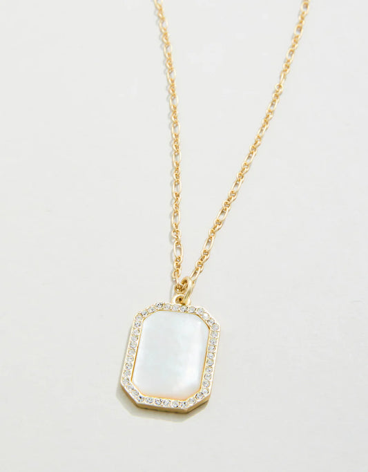 Bascom Necklace, 18", Mother of Pearl