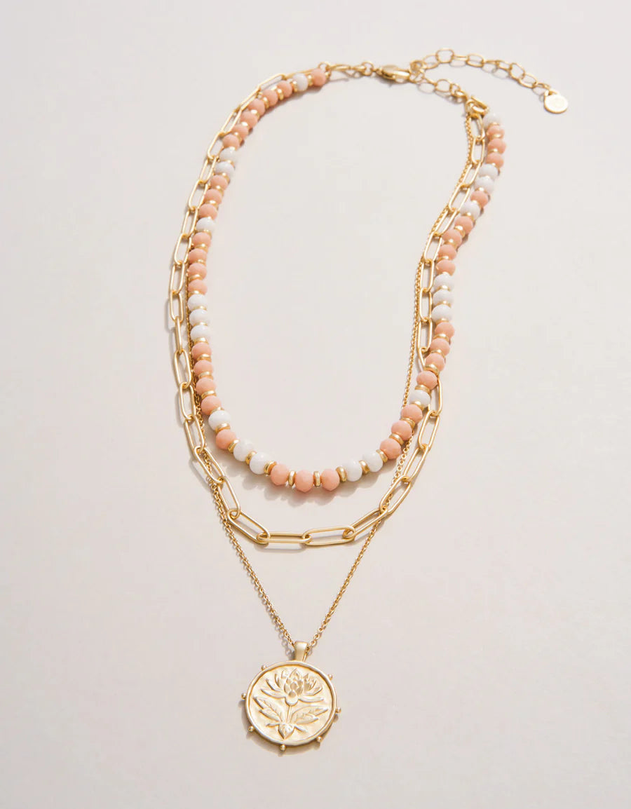 Lotus Layered Necklace
